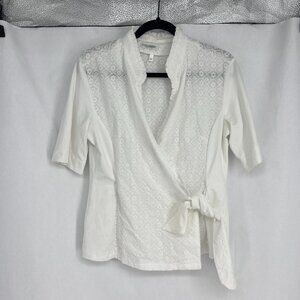 Naracamicie | Size 3. White Wrap Shirt